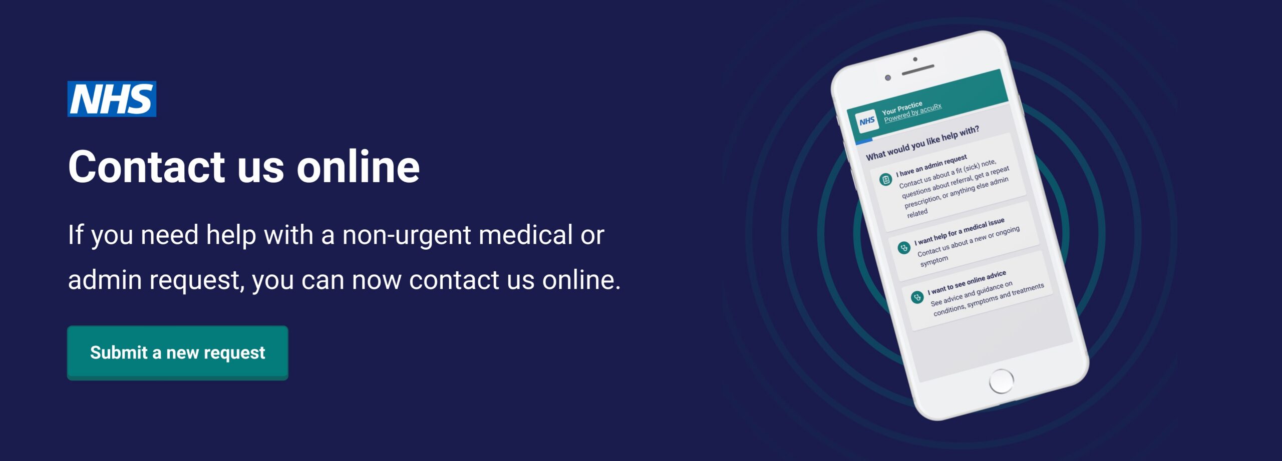contact your gp practice online using an online form
